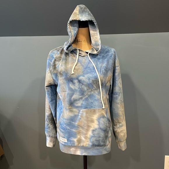 Simply Southern Tops - Simply Southern Tie Dye Blue Hoodie Small